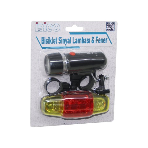 İBİCO İ18-004 ( 2İN1 ) BİSİKLET ( FENERİ ) ( SİNYALLİ LAMBA ) ( PİLLİ ) *120