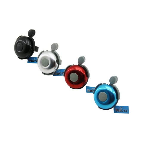 İBİCO İ18-018 ( CIRCIR ) ( GENİŞ & YUVARLAK ) ( RENKLİ METAL KAPAK  ) BİSİKLET ZİLİ ( RENKLİ PLASTİK TABAN & ZİL KOLU & TUTACAK )*20X10