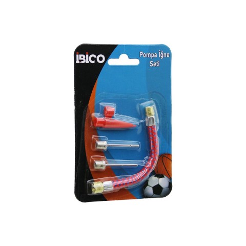 İBİCO İ18-031 ( 4PCS ) ( POMPA İĞNE & HORTUM ) SETİ ( TOP & BİSİKLET LASTİK ŞİŞİRME )*25X20