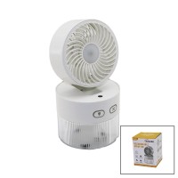 HASUBA HS-243 ( SU SPREYLİ ) (KATLANIR BAŞLIK & 90°) (IŞIKLI) (USB MİNİ FAN) (ÇAP=11.2CM & Y:13.5-20.5CM) (3 KADEME HIZ ) (350ML) MİNİ VANTİLATÖR*60