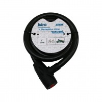 İBİCO İ18-066 ( ANAHTARLI ) ( AÇ-KAPA KİLİT KAPAKLI ) MOTOR & BİSİKLET KİLİT ( ÇELİK TEL ) ( SİYAH ŞEFFAF KILIF ) ( 20MMX150CM )*30