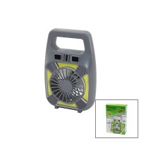 GOLD SİLVER GS-265 (2İN1=MİNİ FAN & FENER) (USB ŞARJ) (2 KADEME HIZ) (LAMBA=4 FONKSİYON & 10W) (SU GEÇİRMEZ)(TAŞIMA KULP) MİNİ VANTİLATÖR*80