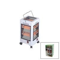 KİWİ KHT-8407 ELEKTİRİKLİ & İNOVATİF ÇOK YÖNLÜ ISITICI SOBA FAN ( TEKERLEKLİ & DEVRİLME EMNİYET ) ( 225X225X435MM )*4