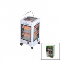 KİWİ KHT-8407 ELEKTİRİKLİ & İNOVATİF ÇOK YÖNLÜ ISITICI SOBA FAN ( TEKERLEKLİ & DEVRİLME EMNİYET ) ( 225X225X435MM )*4