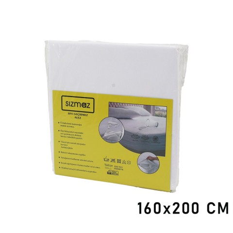 SIZMAZ ( ÇİFT KİŞİLİK ) YATAK KORUYUCU ( SIVI GEÇİRMEZ ) ALEZ ( 160X200CM ) ( HAVA ALIR ) ( ANTİBAKTERİYEL ) ( ANTİALERJİK )*65
