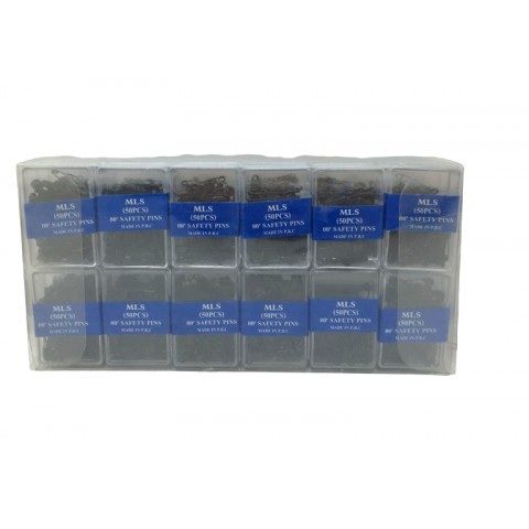 MLS (TAKSUN ) SAFETY PINS-978 ( SİYAH ) ( 50PCS.PLS.KUTU ) (NO-00