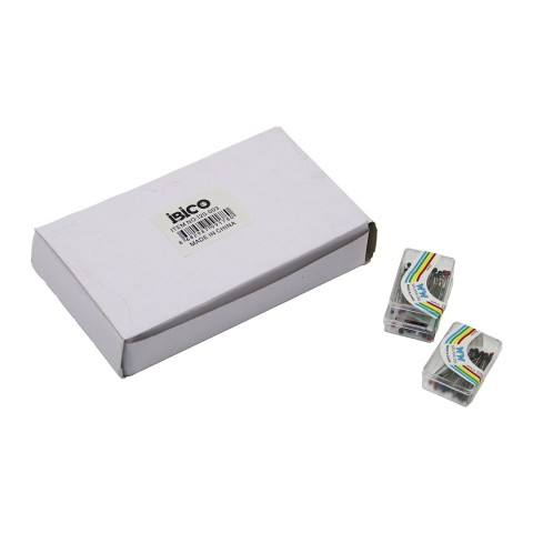 İBİCO İ20-003 SHUANG DIE ( 35PCS ) ( RENKLİ TOPLU ) BAŞÖRTÜ İĞNESİ (ŞEFFAF PLASTİK KUTULU)*20X50
