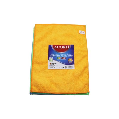 ACORD KOD-719 ( DÖKME ) ( 30X40CM ) ( RENKLİ ) MİKROFİBER TEMİZLİK BEZİ ( EKSTRA EMİCİ ) ( TÜM YÜZEYLER İÇİN )*15X20