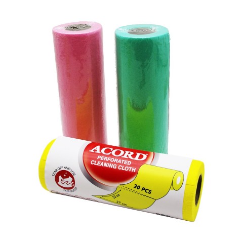 ACORD SOFTTEX-415 ( 20PCS ) ( RULO ) PERFORATED ( SARI & RENKLİ ) BEZ*15=K
