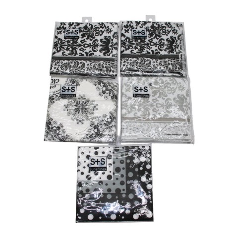 SUNSHİNES S+S YAKUT-10461 ( 20 PCS ) RENKLİ DESENLİ SUNUM PEÇETE ( 33X33CM )*300