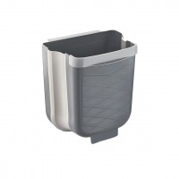 QLUX L-00869-2 ( GRİ ) KATLANABİLİR MUTFAK ÇÖP KOVASI ( 6LT )*8