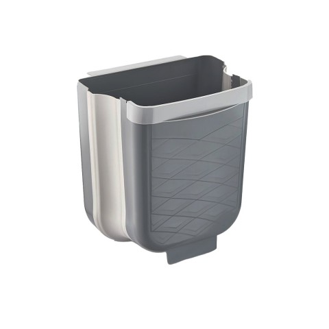 QLUX L-00869-2 ( GRİ ) KATLANABİLİR MUTFAK ÇÖP KOVASI ( 6LT )*8