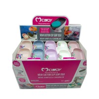 MELODY M-087 NOVA ( VANTUZLU ) SABUNLUK & SÜNGERLİK (RENKLİ PLASTİK) ( EĞİMLİ DURUŞ AYAKLI )*30=K