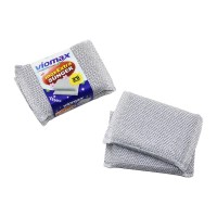 VİOMAX TM-785 ( 2PCS ) ( İNOX EXTRA ) TEMİZLİK & BULAŞIK SÜNGERİ*24X10