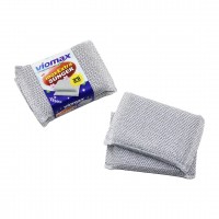 VİOMAX TM-785 ( 2PCS ) ( İNOX EXTRA ) TEMİZLİK & BULAŞIK SÜNGERİ*24X10