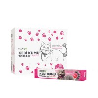 FLOREX L-2001 ( KEDİ & EVCİL HAYVAN ) KUMU TORBASI PRATİK ( 7PCS ) ( PUDRA KOKULU ) (BÜZGÜLÜ & EXTRA GÜÇLÜ) (82X50CM) ( PET SHOP )*20=K