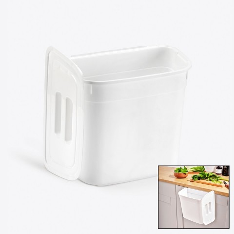 DÜNYA-07110-101 ( KAR BEYAZ ) ( KAPAKLI ) ( 7LT ) ASKILI KOVA & DOLAP DÜZENLEYİCİ ( 178X278X233MM )*12=K