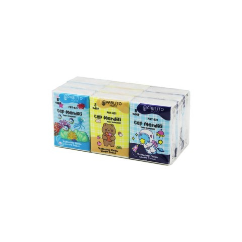 PABLITO HOME PBT-821 ( 8PCS ) ( MİNİ ) CEP ( KAĞIT ) MENDİL ( 9LU PAKET )*60=K