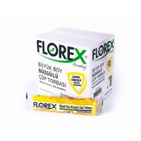 FLOREX-501 AVANTAJ ( LİMON KOKULU ) ( BÜZGÜLÜ ) ( BÜYÜK ) ( 10PCS ) 65X70CM ÇÖP TORBASI*25=K