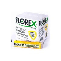 FLOREX-501 AVANTAJ ( LİMON KOKULU ) ( BÜZGÜLÜ ) ( BÜYÜK ) ( 10PCS ) 65X70CM ÇÖP TORBASI*25=K