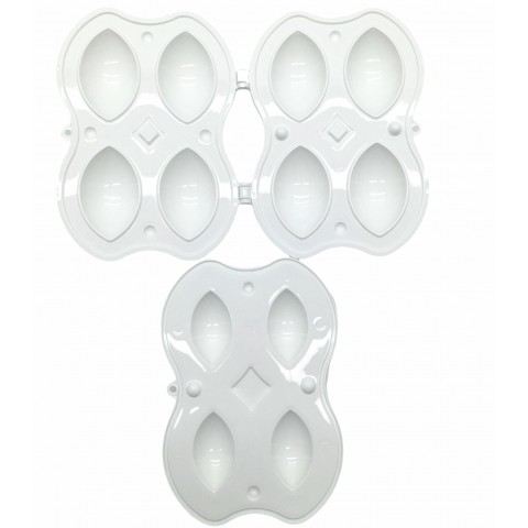 NATUREL RT-680 PLASTİK 4LÜ İÇLİ KÖFTE YAPMA KALIP APARATI*48