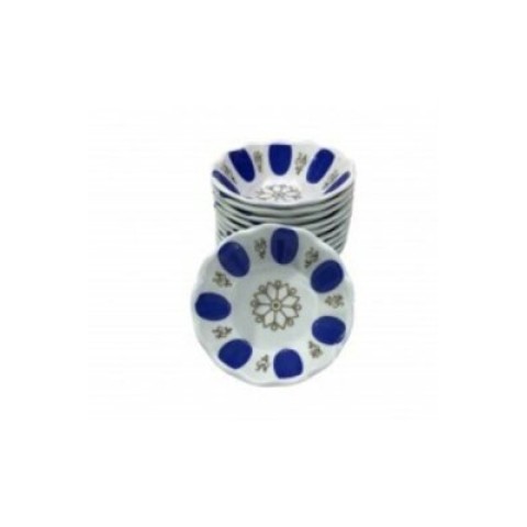 ASLAN-140M ( MAVİ BEYAZ ) ( MELAMİN ) ÇAY TABAK*25X20