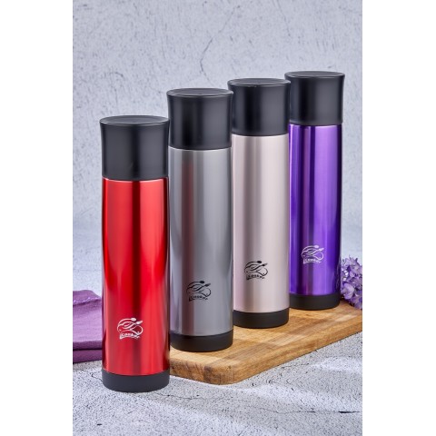 COOKER CKR-2021 ( 0.5LT ) TREND ÇELİK TERMOS RENKLİ ( PASLANMAZ ÇELİK & KAYDIRMAZ TPR TABAN )*24