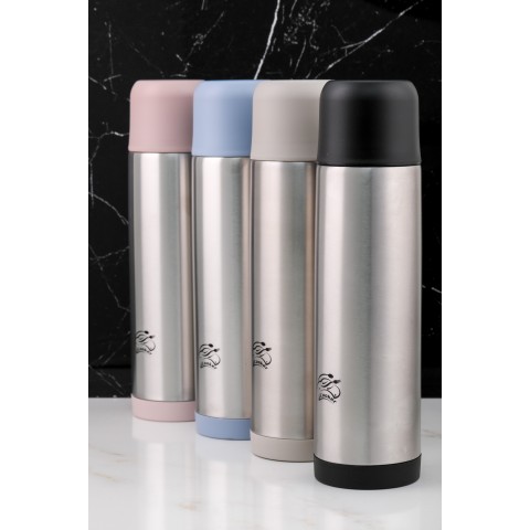 COOKER CKR-2002 ( 0.75LT ) ÇELİK TERMOS RENKLİ ( PASLANMAZ ÇELİK & SIZDIRMAZ KAPAK = BARDAK )*24