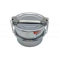 SADA GÜNEŞ ÇELİK NO-14CM ( 2Lİ ) ( METAL ) SEFER TASI ( DERİNLİK : 4.5CM ) ( TAŞIMA KULP=BAĞLAMA KANCALI )*100