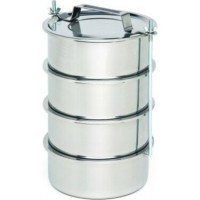 SADA GÜNEŞ ÇELİK NO-14CM ( 4LÜ ) ( METAL ) SEFER TASI ( DERİNLİK : 4.5CM ) ( TAŞIMA KULP=BAĞLAMA KANCALI )*50