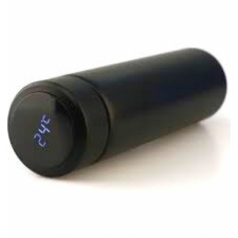 SMART CUP HS-257 ( SİYAH ) ( LED DERECE GÖSTERGELİ ) ( 304-ÇELİK ) TERMOS ( 500ML ) (FİLTRELİ) (12 SAAT SICAK & SOĞUK TUTMA) *50