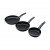 TAVACI ( 3PCS ) ( TEFLON ) TAVA SETİ ( SİYAH BAKALİT SAPLI  ) ( 16-20-24CM )*20