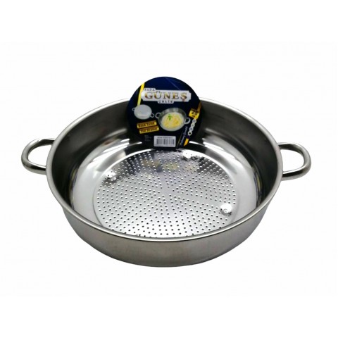 GÜNEŞ ( NO-2 ) ( 28CM ) ( BASIK ) SÜZEK METAL SÜZGEÇ ( KULPLU )*75