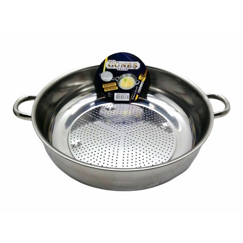 GÜNEŞ ( NO-3 ) ( 30CM ) ( BASIK ) SÜZEK METAL SÜZGEÇ ( KULPLU )*50