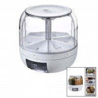 TEBA TGO-1000 ( 360° ) DÖNEBİLEN GIDA & BAKLİYAT ORGANİZERİ ( 6 BÖLMELİ & 6KG. ) OTOMATİK DÜĞME MUSLUK*1