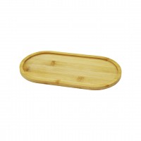 PABLITO PBT-278 ( OVAL ) AHŞAP BAMBU YAĞDANLIK ALTLIK ( MİNİ TEPSİ ) ( 20X10X0.8CM )*240