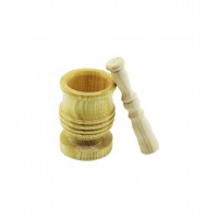 TARAKLI TRK-119 ( BÜYÜK BOY ) LÜX AHŞAP HAVAN (SARIMSAK DÖVECEK) (Ç: 8.3CM--D: 7CM--Y: 12CM) (FİLELİ AMBALAJ)*80