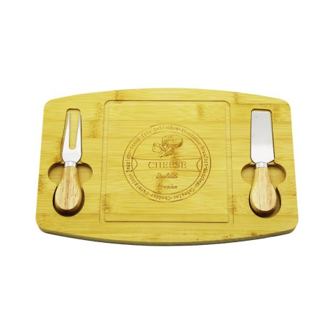 PABLITO HOME PBT-331(BIÇAK SAĞ-SOL) (AHŞAP BAMBU) KAHVALTI PEYNİR SUNUM PANO (2PEYNİR BIÇAK=AHŞAP SAPLI)(19X29CM &1.5CM)*36