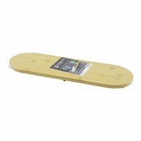 PABLITO HOME PBT-058 ( OVAL ) ( 15X44X1.5CM ) AHŞAP BAMBU ( 3 MİNİ=1CM AYAKLI ) SUNUM TEPSİSİ*24