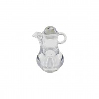 İBİCO İ22-167 -8016 ( MİNİ=50ML ) ( DEMLİK  MODELİ ) ( AKRİLİK ) YAĞDANLIK ( ŞEFFAF ) ( SİRKELİK & SOSLUK )*12X6