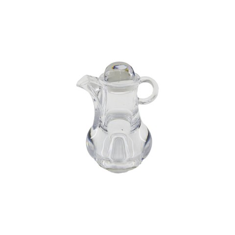 İBİCO İ22-167 -8016 ( MİNİ=50ML ) ( DEMLİK  MODELİ ) ( AKRİLİK ) YAĞDANLIK ( ŞEFFAF ) ( SİRKELİK & SOSLUK )*12X6