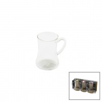 PABLITO HOME PBT-379 ( 3PCS ) ( KULPLU ) CAM ÇAY BARDAK ( 180ML )*16=K