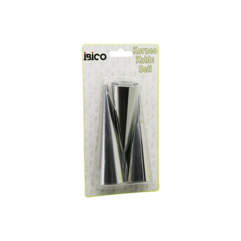 İBİCO İ22-160 ( 3PCS ) (METAL) KORNEO KALIP & PASTA DEKORASYON APARATI (ÇAP:3.4CM X UZUNLUK:12CM) (BRKT-921602)*240