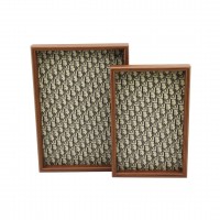 PABLITO HOME PBT-360 (DESENLİ & KAHVERENGİ) (2Lİ SET) (DİKDÖRTGEN) AHŞAP BAMBU SUNUM TEPSİ (20X30CM- 25X35CM- DERİNLİK: 2CM)*20=K