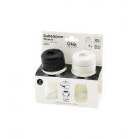 QLUX C-00201 ( 2 PCS ) ( CAM ) TUZLUK & BAHARATLIK SET ( PLASTİK KAPAK= 3 SİTİL DÖKÜM )*6=K QLUX C-00201 ( 2 PCS ) ( CAM ) TUZLUK & BAHARATLIK SET ( PLASTİK KAPAK= 3 SİTİL DÖKÜM )*6=K