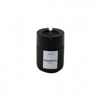 QLUX C-00549 ( 212CC ) ( SİYAH CAM ) KÜLLÜK ( SİYAH PLASTİK KAPAK ) ( ( NO-08 CIGARETTE & KÜL TABLASI )*20=K