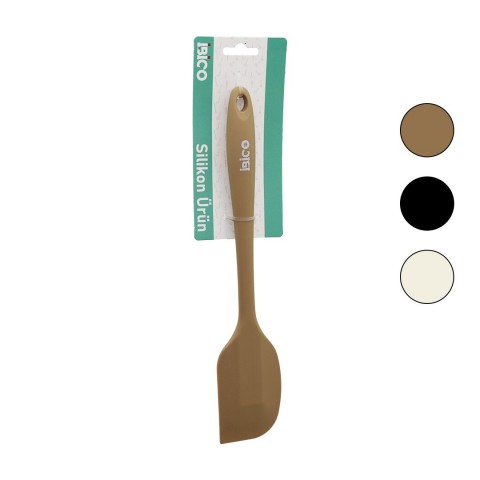 İBİCO İ22-032 ( RENKLİ SİLİKON ) ( YAN ) SPATULA ( SİLİKON SAPLI ) ( 27CM )*12X6