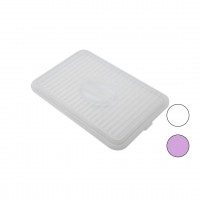 TİMEX TİM-140 ( DİKDÖRTGEN ) BORCAM KAPAK ( PLASTİK=BEYAZ-ŞEFFAF ) ( 27 X 40CM ) ( SICAK HAVA TAHLİYE DELİKLİ )*36=K