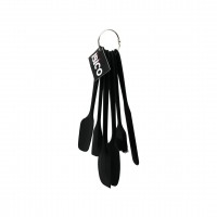 İBİCO İ22-154 ( 6PCS ) ( SİLİKON & SİYAH ) MUTFAK SETİ ( 2 KAŞIK & 3 SPATULA & YUMURTA FIRÇA ) ( METAL ASMA HALKALI )*50