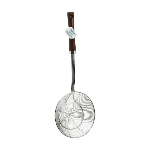 İBİCO İ22-298 ( 16CM ) ( AKASYA AHŞAP SAPLI ) ( ÇELİK METAL ) ( DERİN ) KEVGİR ( SAP: 27CM )*12X10